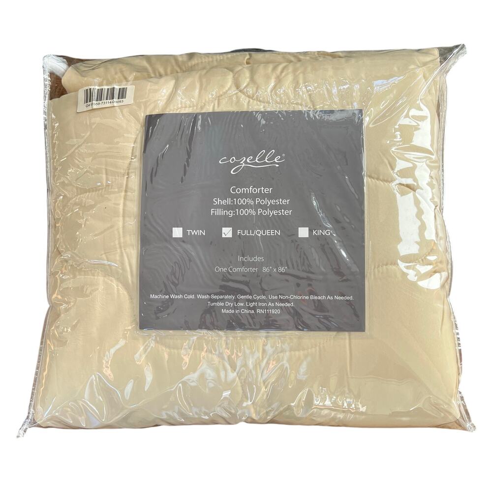 Cozelle full / queen down alternative puffy comforter